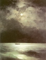 Черное море ночью (И.К. Айвазовский, 1870 г.)