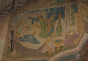 Снетогорский монастырь (фрагмент фрески)