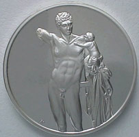 Гермес (серебряный медальон)