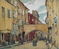 Стеклянная улица в Вильно (М.В. Добужинский, 1906 г.)