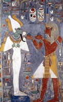 Хоремхеб перед Осирисом (фреска)