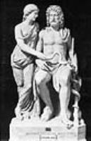 Асклепий и Гигиея. Римская скульптура, мрамор, 1 в.